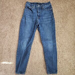 Lucky Brand Bridgette Hi Rise Skinny Jeans Womens 6 28 Ankle Blue Stretch Denim